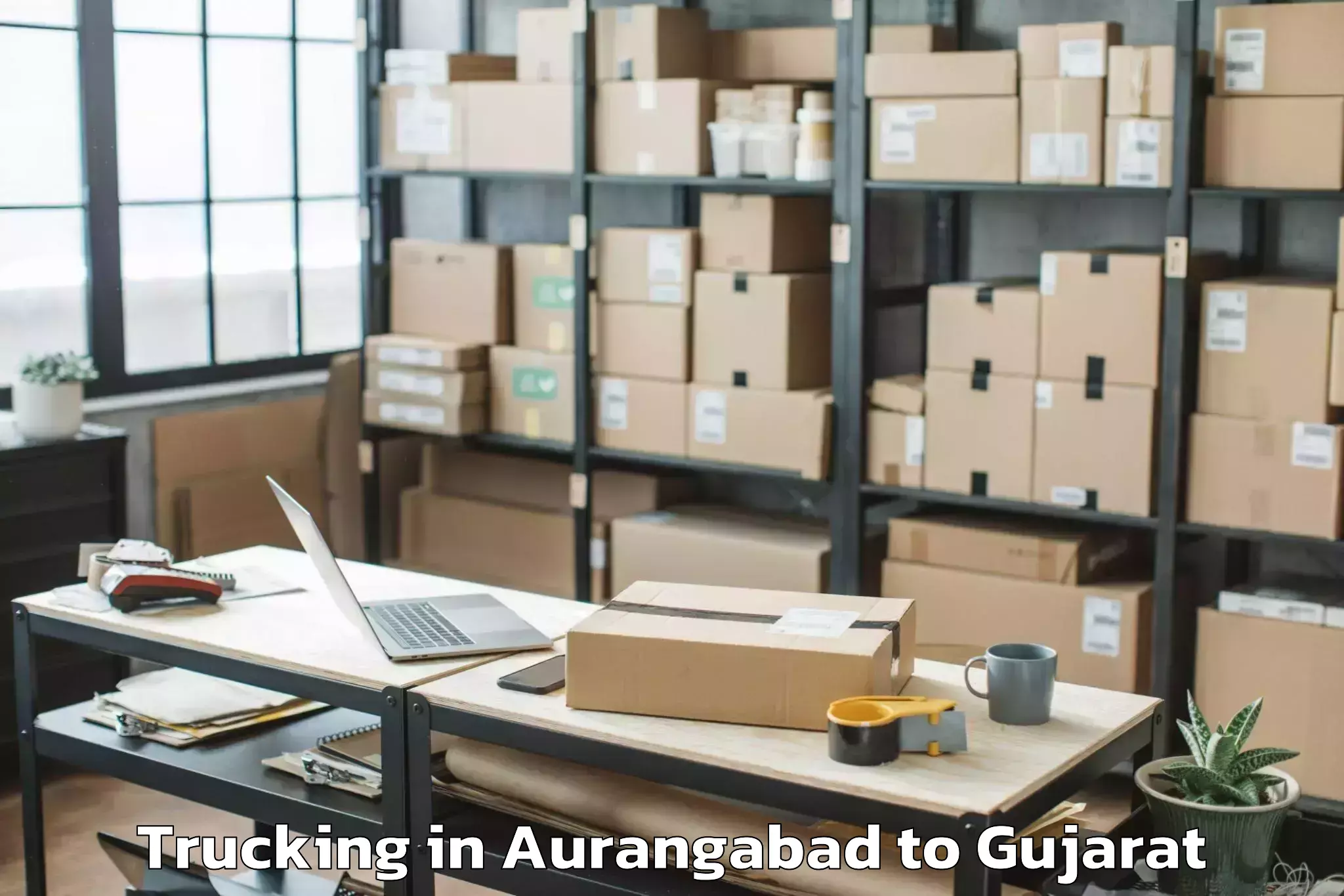 Aurangabad to Tilakvada Trucking Booking